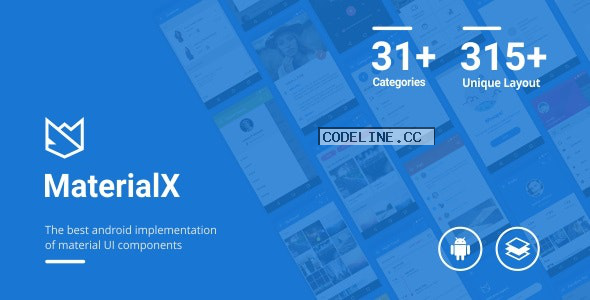 MaterialX v2.7 – Android Material Design UI Components