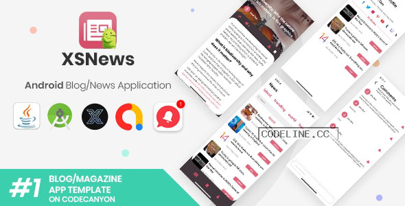 XSNews v1.0 – Android News/Blog Multipurpose Application [XServer]
