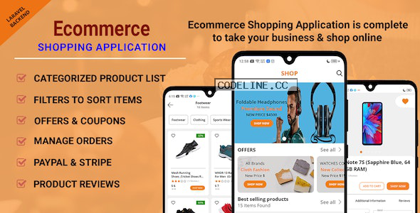 Ecommerce Shopping App v1.0.6 – Take Your Shop Online With Android Application