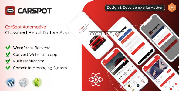 CarSpot v1.8 – Dealership Classified React Native App