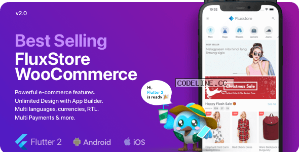 Fluxstore WooCommerce v2.0.0 – Flutter E-commerce Full App