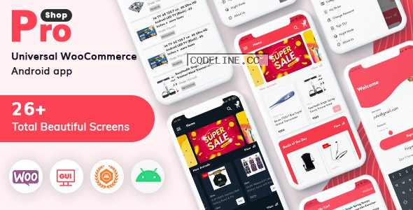 ProShop v12.0 – WooCommerce Multipurpose E-commerce Android Full Mobile App + kotlin