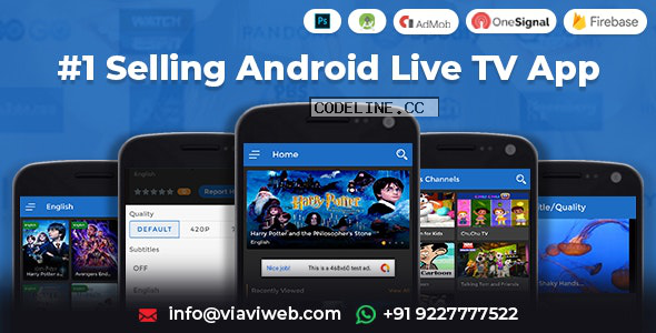 Android Live TV v1.3 – TV Streaming, Movies, Web Series, TV Shows & Originals