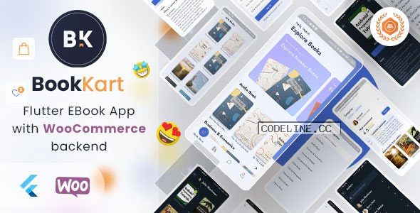 Bookkart v1.0.2 – Flutter Ebook Reader App For WordPress with WooCommerce