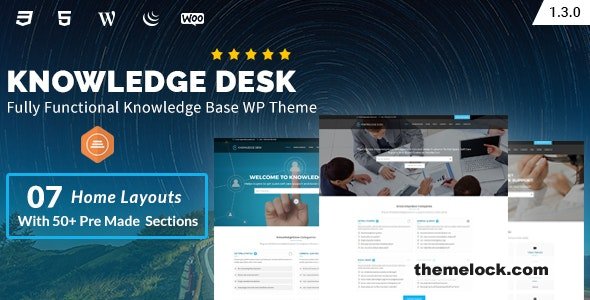 Knowledgedesk v1.3.0 – Knowledge Base WordPress Theme