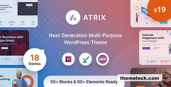 Atrix v1.0.0 – Creative Multipurpose WordPress Theme