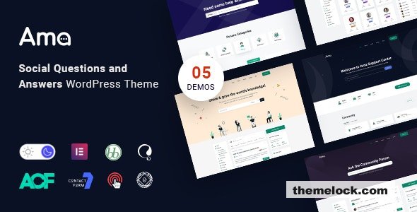 AMA v1.0.4 – WordPress bbPress Forum Theme with Social Questions and Answers