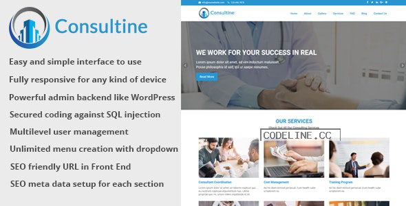 Consultine v1.7 – Consulting, Business and Finance Website CMS