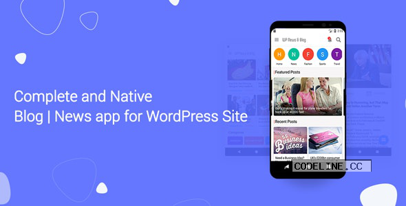 Blog and News app for WordPress Site with AdMob and Firebase Push Notification v1.4