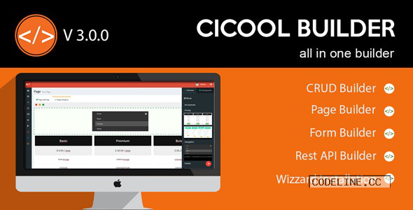 Cicool v3.2.4 – Page, Form, Rest API and CRUD Generator