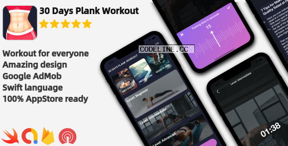Plank Workout v1.0 – iOS Workout Application