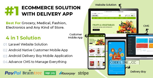 Ecommerce Solution with Delivery App For Grocery v1.0.6