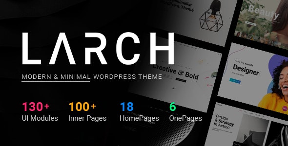 Larch v2.1 – Responsive Minimal Multipurpose WordPress Theme