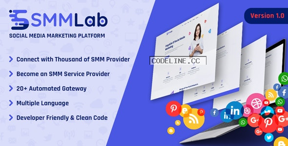 SMMLab v1.0.0 – Social Media Marketing SMM Platform