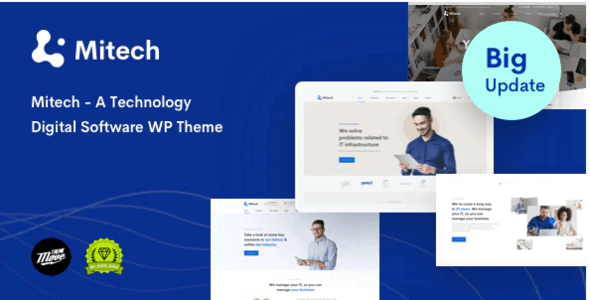Mitech v1.7.1 – Technology IT Solutions & Services WordPress Theme
