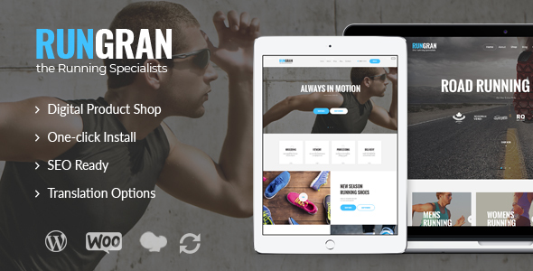 Run Gran v1.1.3 – Sports Apparel & Gear Store WordPress Theme
