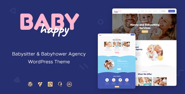 Happy Baby v1.2.4 – Nanny & Babysitting Services WordPress Theme