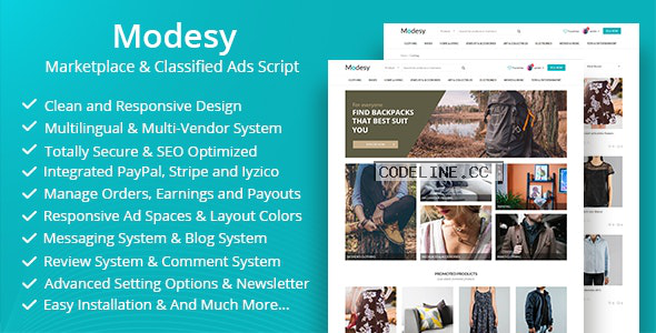 Modesy v1.8.2 – Marketplace & Classified Ads Script