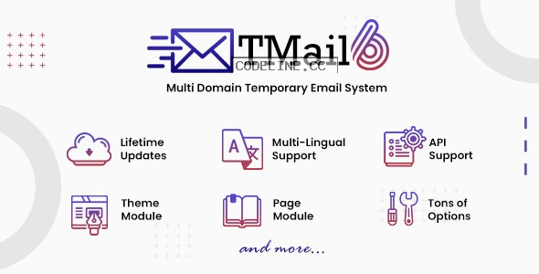 TMail v6.4 – Multi Domain Temporary Email System