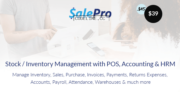 SalePro v3.5.1 – Inventory Management System with POS, HRM, Accounting