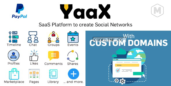 YaaX v1.3.0 – SaaS platform to create social networks – With Custom Domains