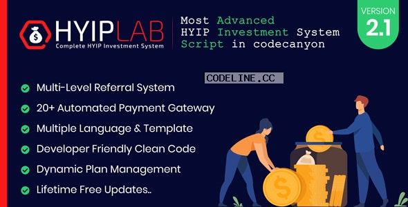 HYIPLAB v2.1 – Complete HYIP Investment System