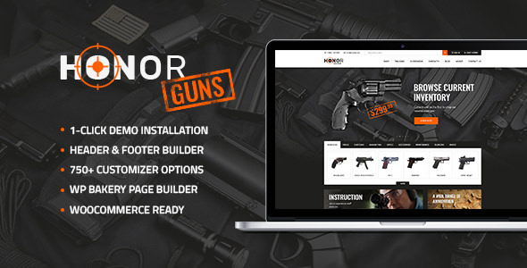 Honor v1.4.0 – Shooting Club & Weapon Store Theme