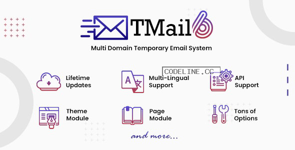 TMail v6.2 – Multi Domain Temporary Email System