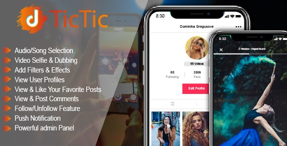 TicTic v2.9.4 – Android media app for creating and sharing short videos