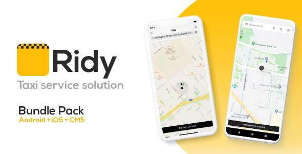 Ridy v3.3.1 – Taxi Application Android & iOS + Dashboard
