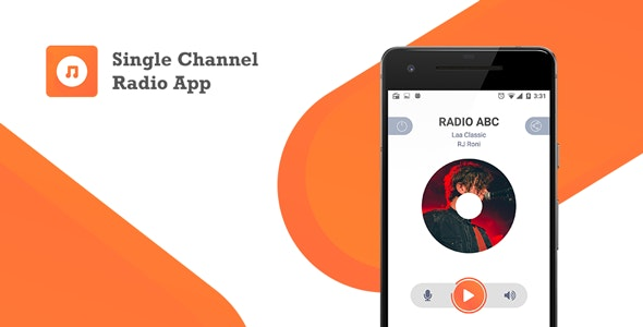 Single Channel Streaming Radio Application with Dynamic Backend v1.0