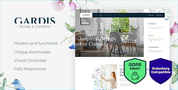 Gardis v1.2.5 – Blinds and Curtains Studio & Shop WordPress Theme
