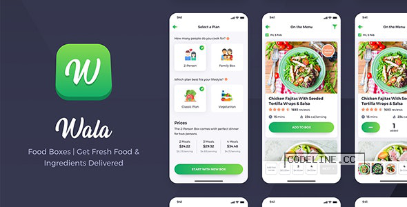 Wala v1.0 – Food & Delivery React Native App Template