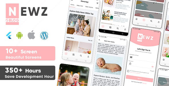 Newz v1.0 – Flutter News & Blog App For WordPress