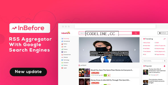 InBefore v1.0.5 – News Aggregator with Search Engine