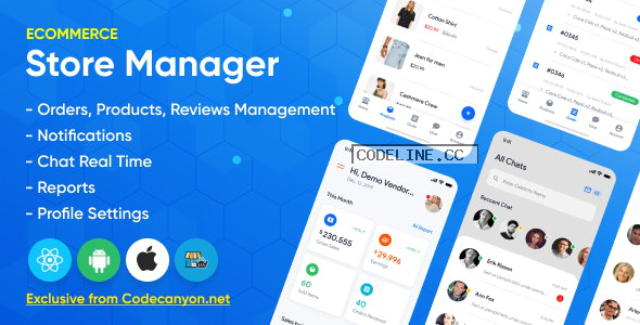 Store Manager v1.1.1 – React Native Application for WordPress Woocomerce