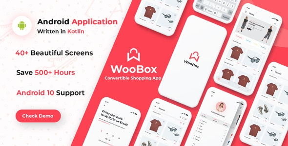 WooBox v11.0- WooCommerce Android App E-commerce Full Mobile App + kotlin