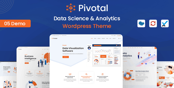 Pivotal v1.2.1 – Data Science & Analytics WordPress Theme