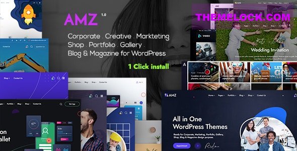 AMZ v1.0 – All in One Creative WordPress Theme