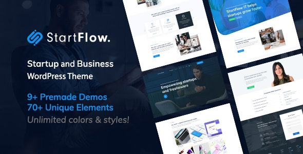 Start Flow v1.18 – Startup and Creative Multipurpose WordPress Theme