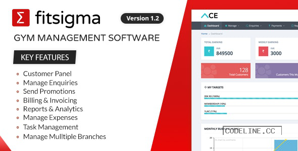 Fitsigma v1.2.8 – Gym Management Software