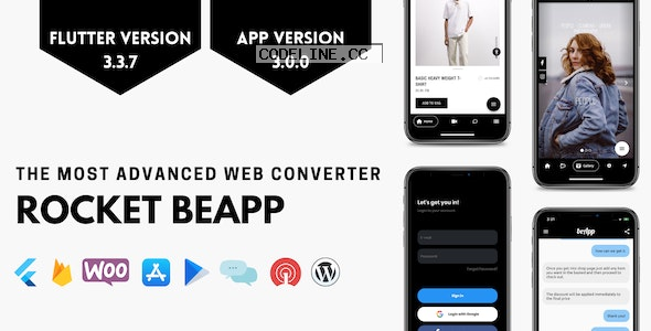 Rocket BeApp v3.0.0 – Flutter Web Converter