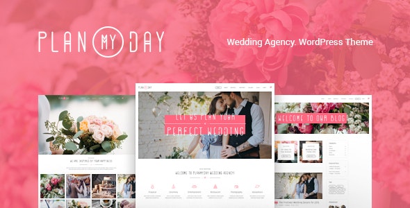 Plan My Day v1.1.8 – Wedding / Event Planning Agency WordPress Theme