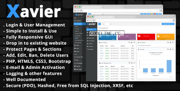 Xavier v3.2 – PHP Login Script & User Management Admin Panel