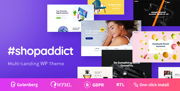 Shopaddict v1.0.6 – WordPress Landing Pages To Sell Anything