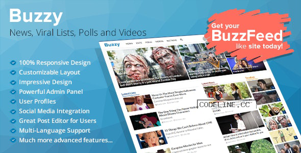 Buzzy v4.0.0 – News, Viral Lists, Polls and Videos