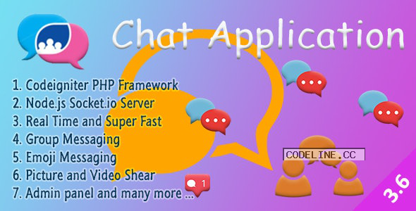 Chat Manager v3.6.5 – Codeigniter ( Socket.io) Node.js