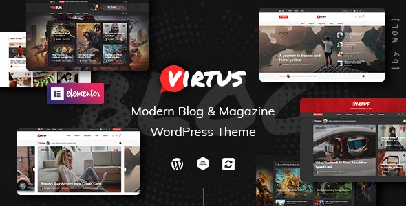 Virtus v1.2.2 – Modern Blog & Magazine WordPress Theme
