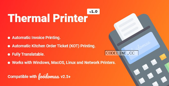 Thermal Printer Module for Foodomaa v1.0