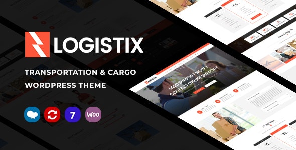 Logistix v1.19 – Responsive Transportation WordPress Theme